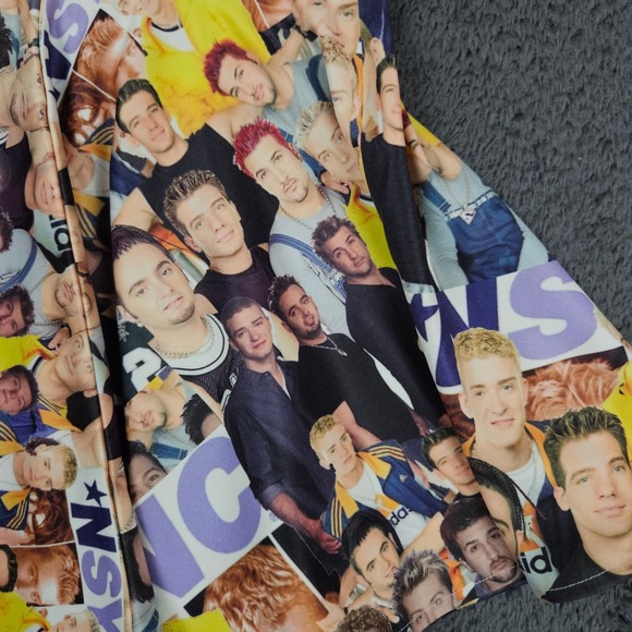 O-Mighty NSYNC Band Photo‎ Collage Mini Skirt XS/S Pop Culture 90s Aesthetic - Picture 3 of 10